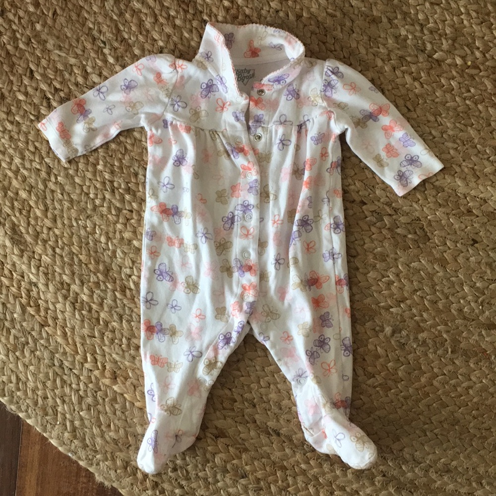 Butterfly footie pjs - 3mo
